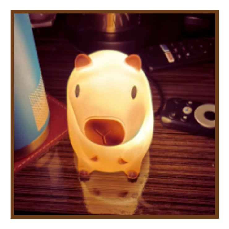 Capivara Abajur Luminária Noturna Infantil LED.