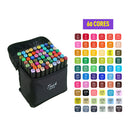 Conjunto de Canetas Hidrográficas Duplas (36 a 168 cores)