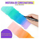 Conjunto de Canetas Hidrográficas Duplas (36 a 168 cores)