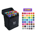 Conjunto de Canetas Hidrográficas Duplas (36 a 168 cores)