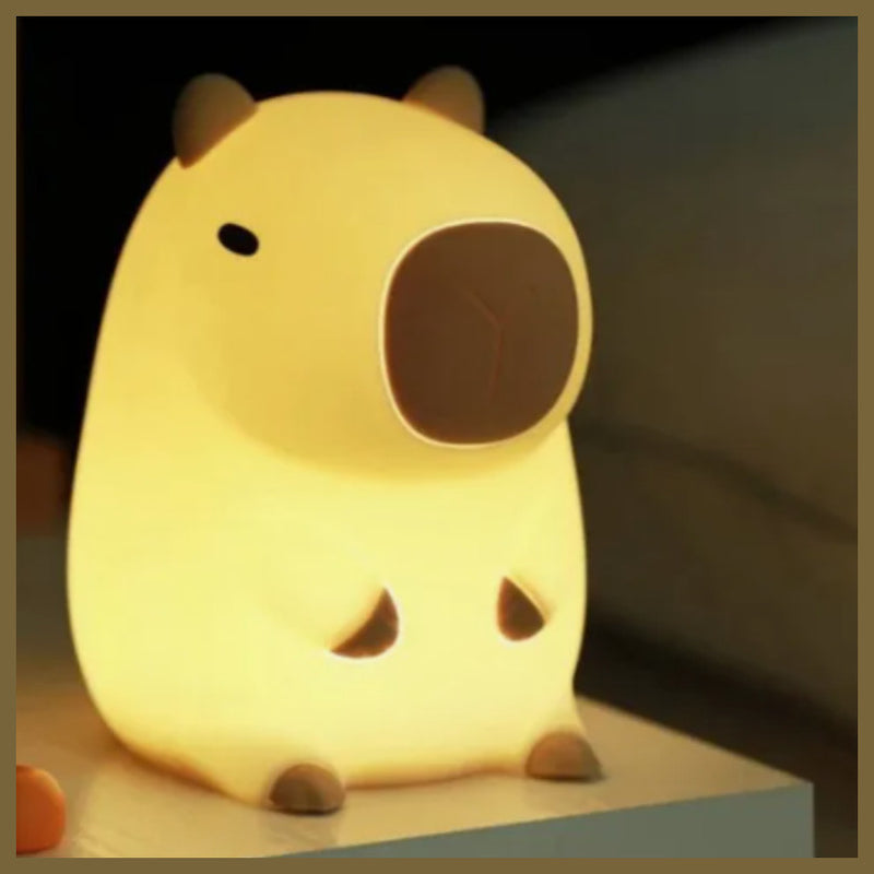 Capivara Abajur Luminária Noturna Infantil LED.