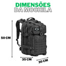 Mochila Militar Tática Impermeável 50L