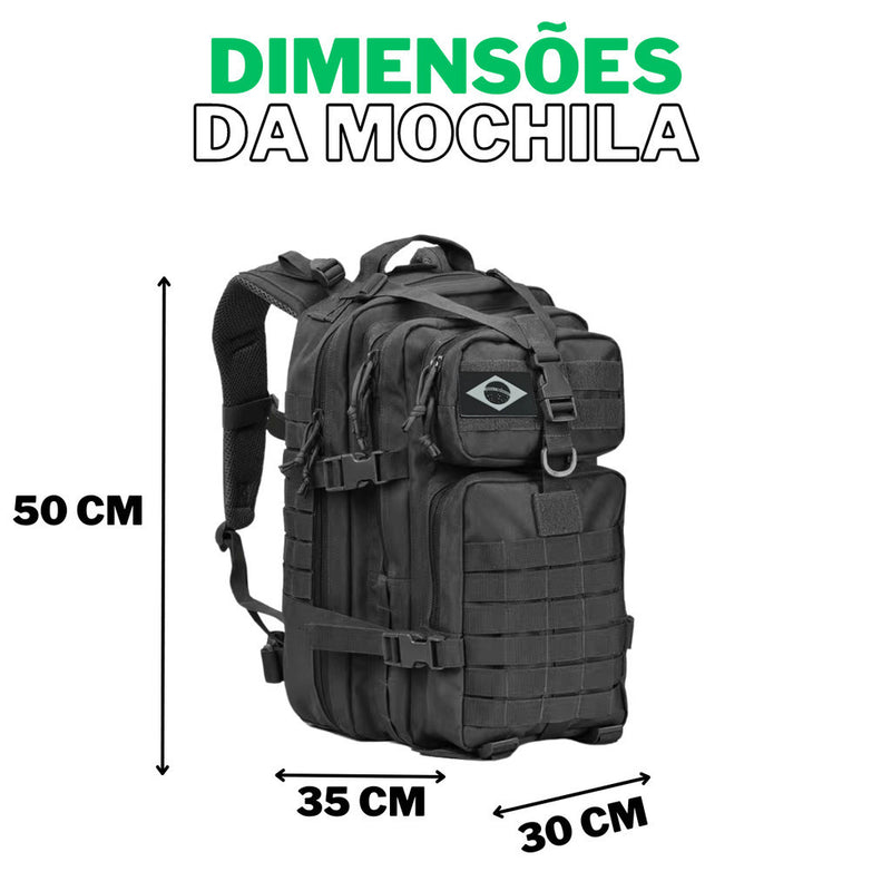 Mochila Militar Tática Impermeável 50L