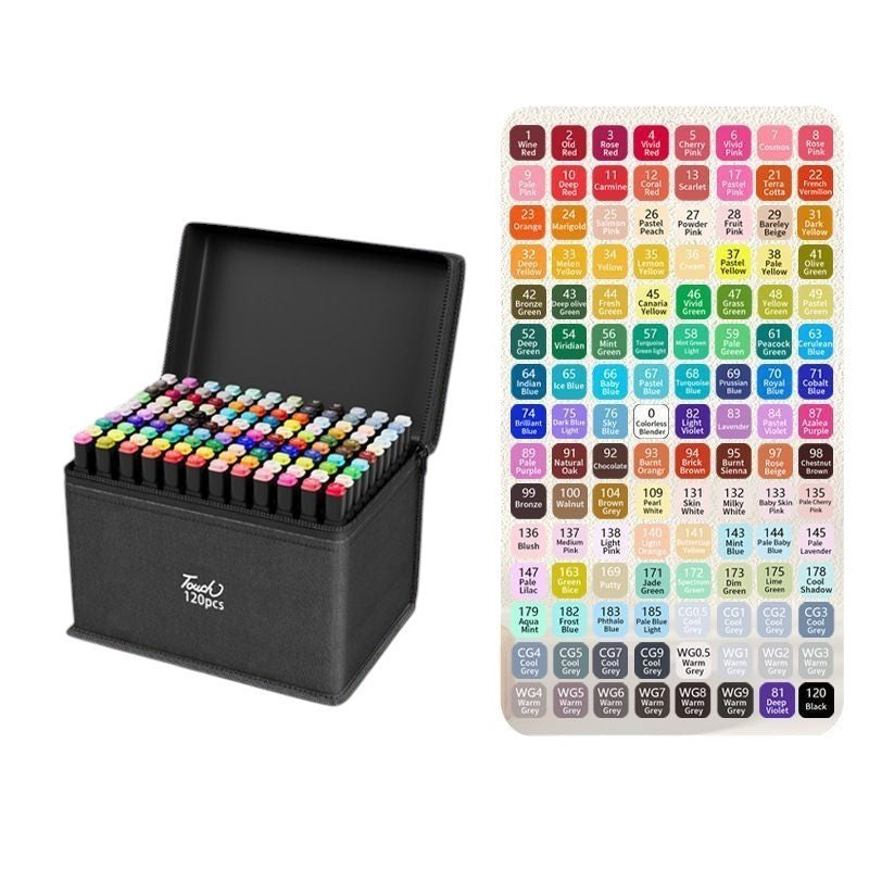 Conjunto de Canetas Hidrográficas Duplas (36 a 168 cores)