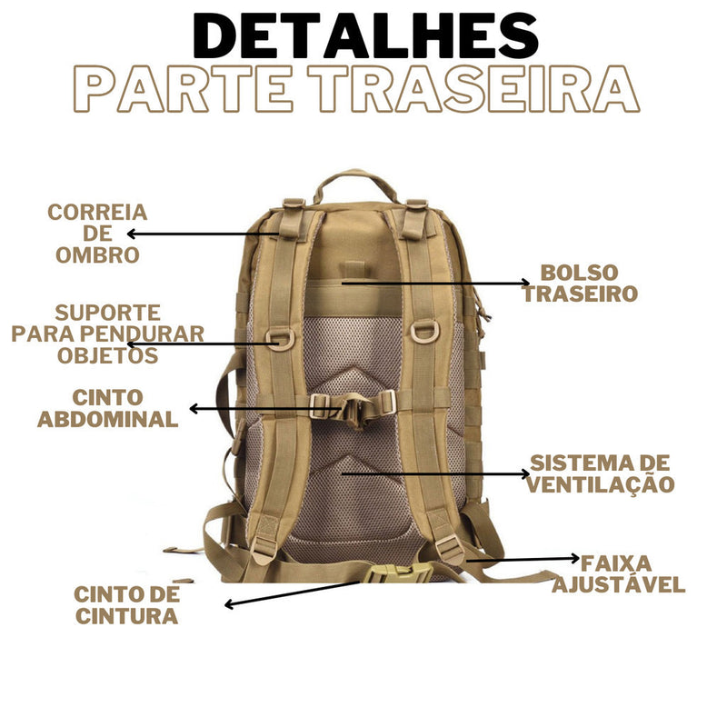 Mochila Militar Tática Impermeável 50L