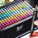 Conjunto de Canetas Hidrográficas Duplas (36 a 168 cores)