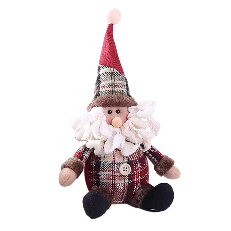 Bonecos Decorativos de Natal: Papai Noel, Boneco de Neve e Alce