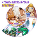 Conjunto de Canetas Hidrográficas Duplas (36 a 168 cores)