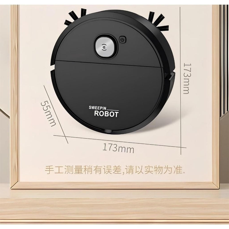 Robô Varredora/Aspirador de Pó Automático 3 em 1 - Inteligente e Silencioso