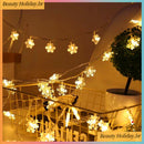 Luzes de Corda LED em Forma de Floco de Neve - 6 Metros