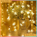 Luzes de Corda LED em Forma de Floco de Neve - 6 Metros