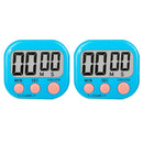 Kit 2 Timers Digitais de Cozinha com Alarme (Branco)