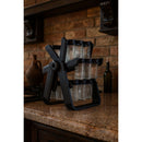 Porta Tempero Giratório 360º com 18 Potes de Vidro + Adesivos