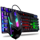 Kit Gamer Teclado Semi Mecânico + Mouse 2400 DPI RGB