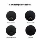 Porta Tempero Giratório 360º com 18 Potes de Vidro + Adesivos