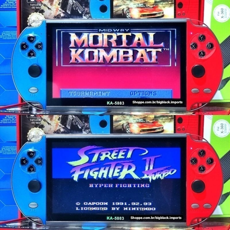 Vídeo Game Portátil 10 Polegadas com 10.000 Jogos Clássicos Retrô