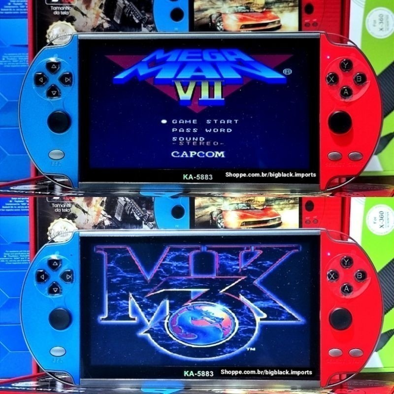 Vídeo Game Portátil 10 Polegadas com 10.000 Jogos Clássicos Retrô