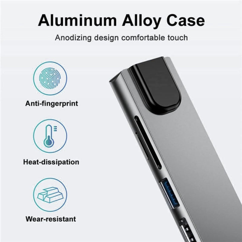 Hub Tipo-C 8 em 1 – Transforme Seu Notebook em Uma Estação de Trabalho Completa!